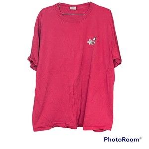 Vintage Disney Store Unisex Red Mickey Retro Casual Tee Size XL